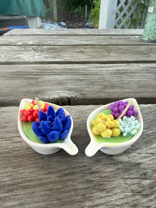 Handcrafted Votive Candles | Floral & Succulent Soy Wax | Wedding & Event Centerpieces